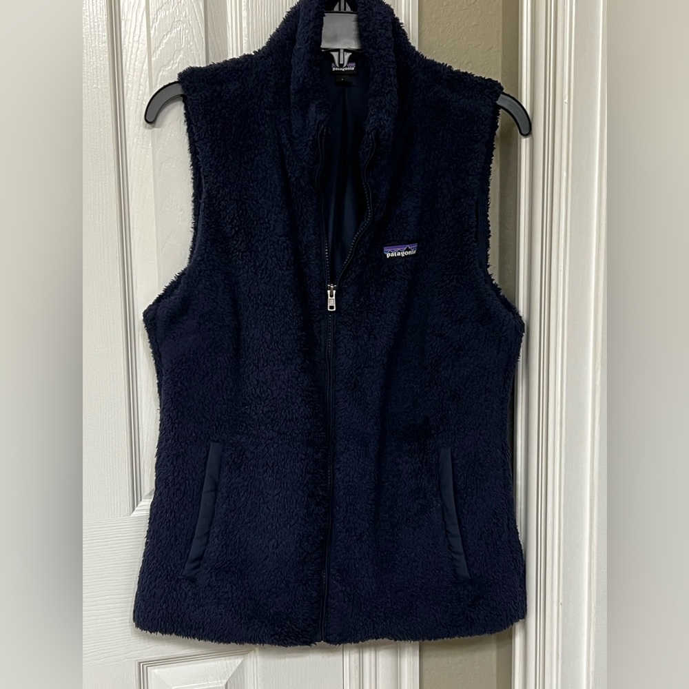 Patagonia Los Gatos Sherpa vest, navy large